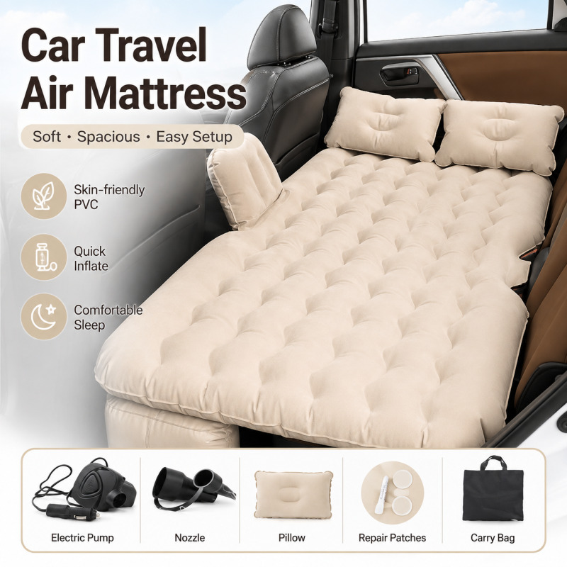 Outdoor Camping Carpet - Universal Car Air Mattress Electric Inflatable