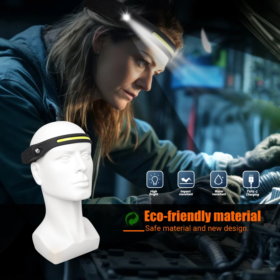 Rechargeable Headlight Motion  - Headlamp 评论和价格