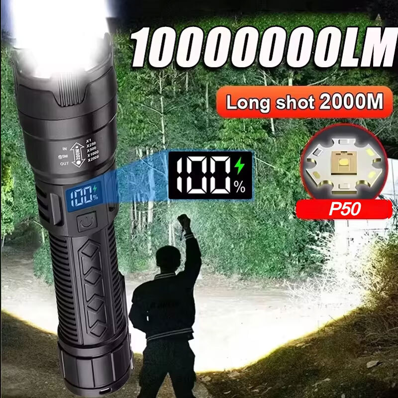 High Strong Power Led Flashlig - Outdoor Camping Glamping 评论和价格