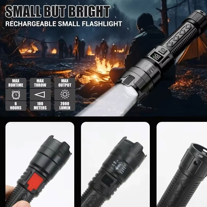 High Strong Power Led Flashlig - Outdoor Camping Glamping 评论和价格