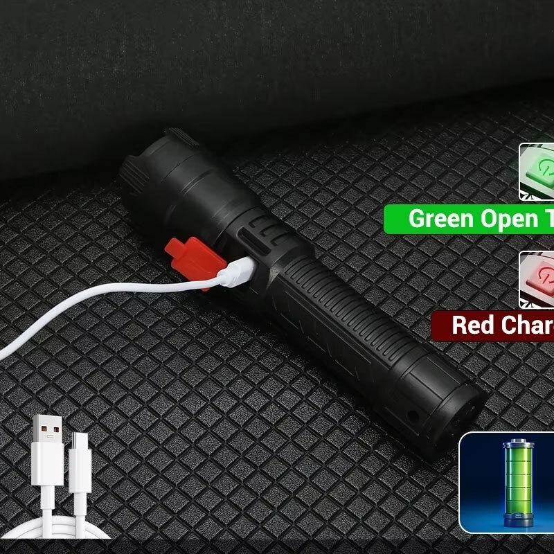 High Strong Power Led Flashlig - Outdoor Camping Glamping 评论和价格