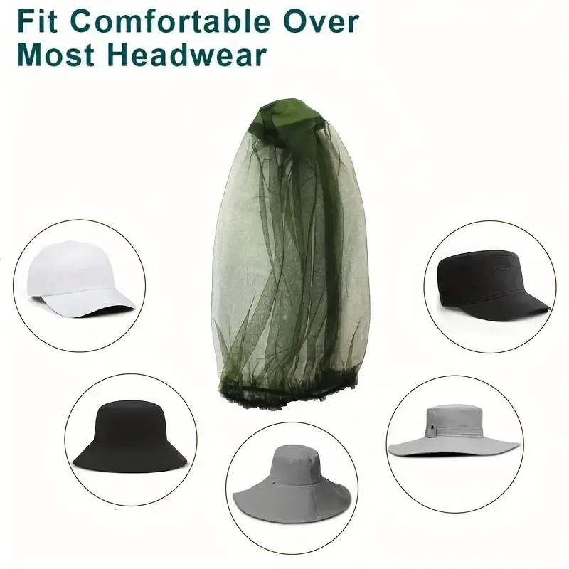 Anti Mosquito Cover Hat Net Co - Outdoor Camping Mosquito Net 评论和价格