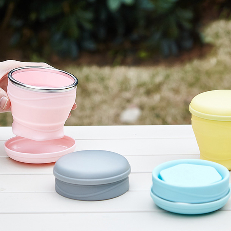 1Pcs Food Grade Silicone Foldi - Outdoor Camping Food 评论和价格