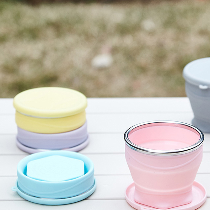 1Pcs Food Grade Silicone Foldi - Outdoor Camping Food 评论和价格