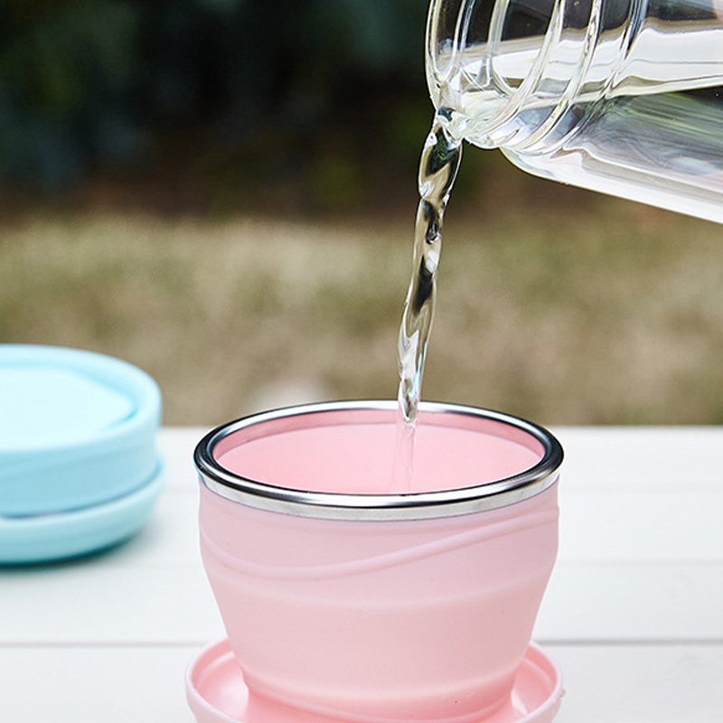 1Pcs Food Grade Silicone Foldi - Outdoor Camping Food 评论和价格