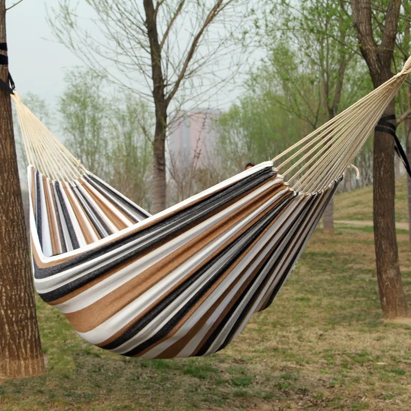 Canvas No Wooden Stick Hammock - Outdoor Indoor Camping 评论和价格