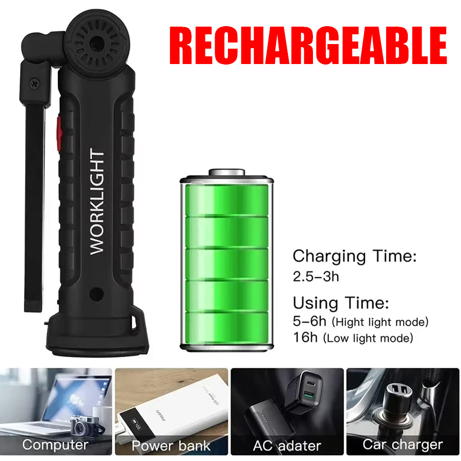 Portable LED Flashlight with M - Outdoor Camping Glamping 评论和价格