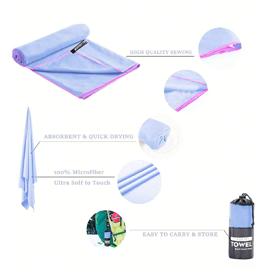 Quick-drying Sports Towel Swim - Camp Towel Microfiber 评论和价格