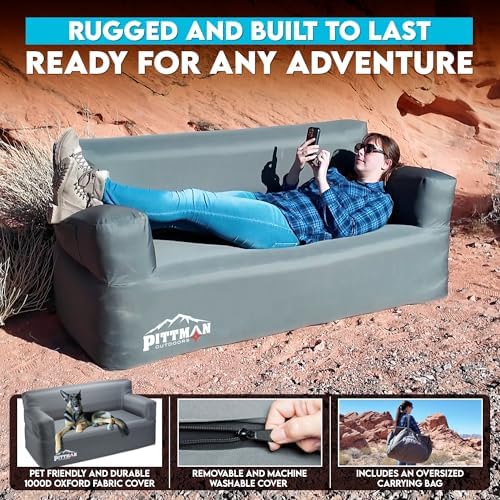 Pittman - Inflatable Couch wit - Outdoor Indoor Camping 评论和价格