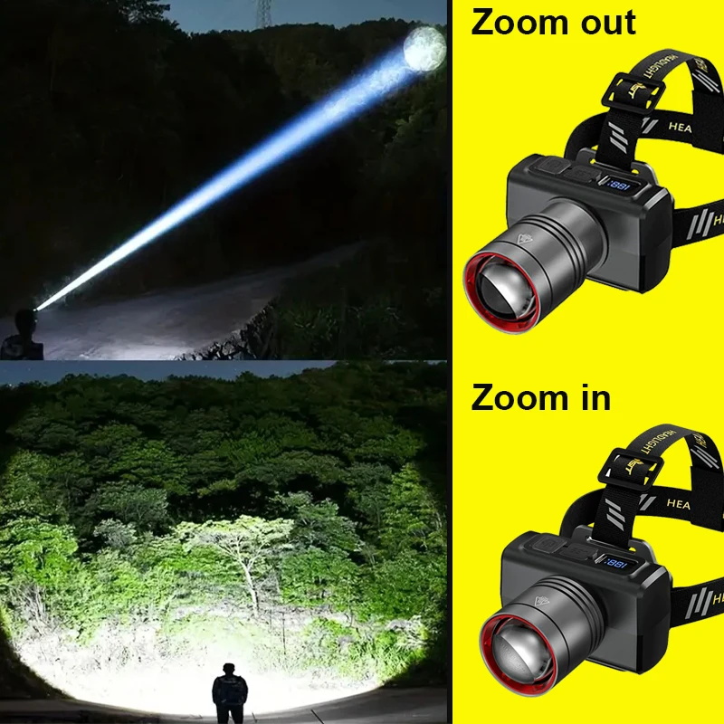 2026 LED digital Rechargeable  - Headlamp 评论和价格