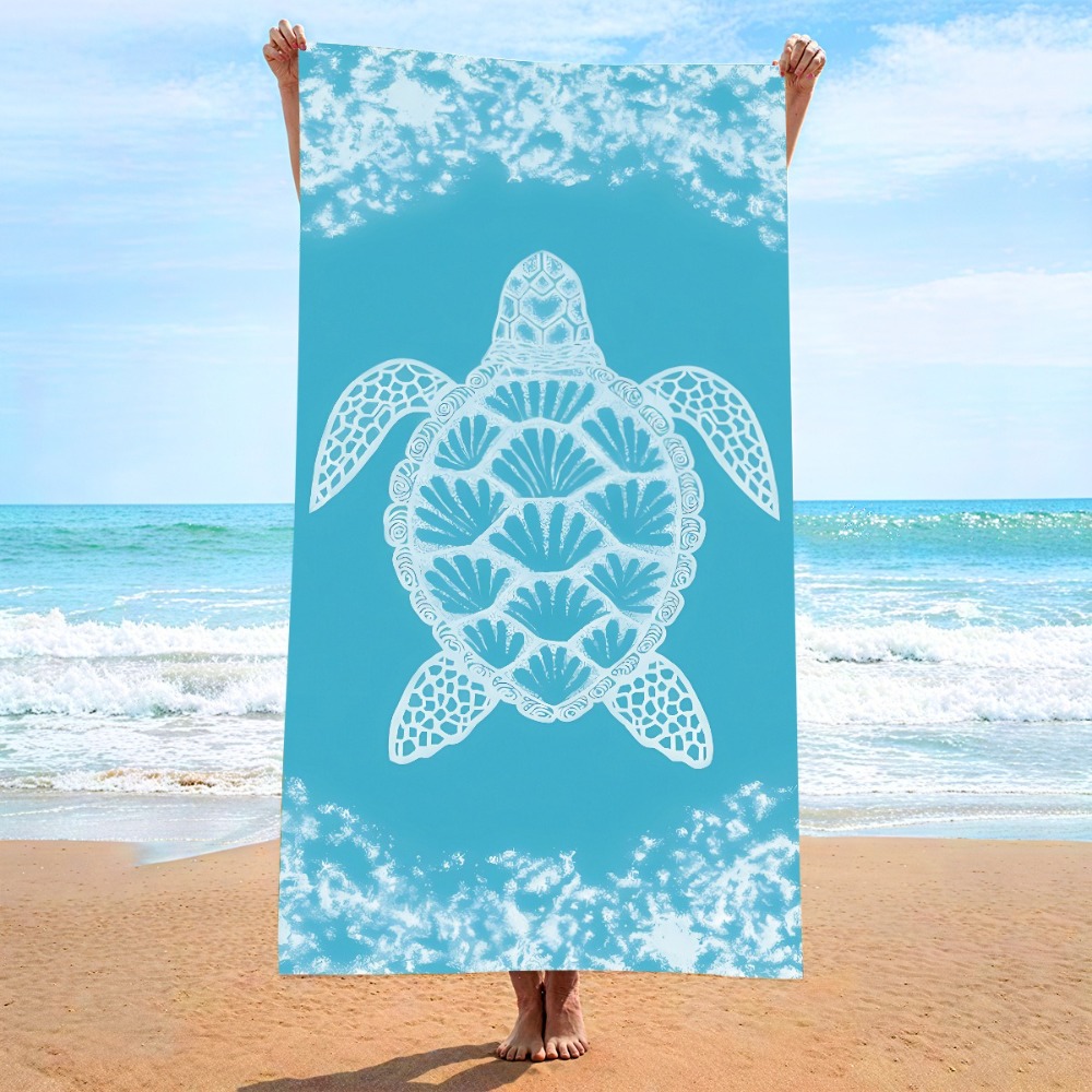 27.5x55inch Blue Ocean Jellyfi - Camp Towel Microfiber 评论和价格