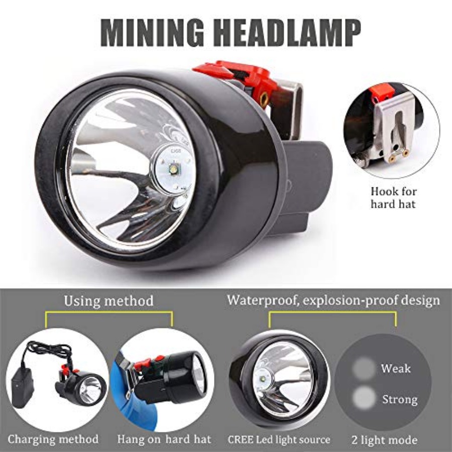 Rechargeable LED Mining Headla - Headlamp 评论和价格