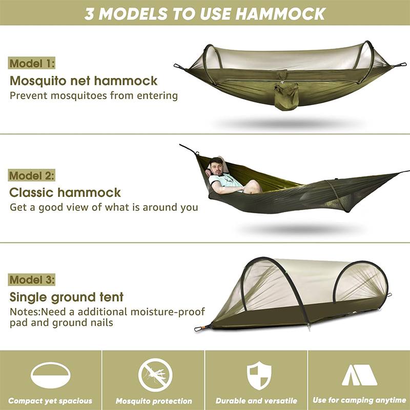 Outdoor Camping Hammock With M - Outdoor Camping Mosquito Net 评论和价格