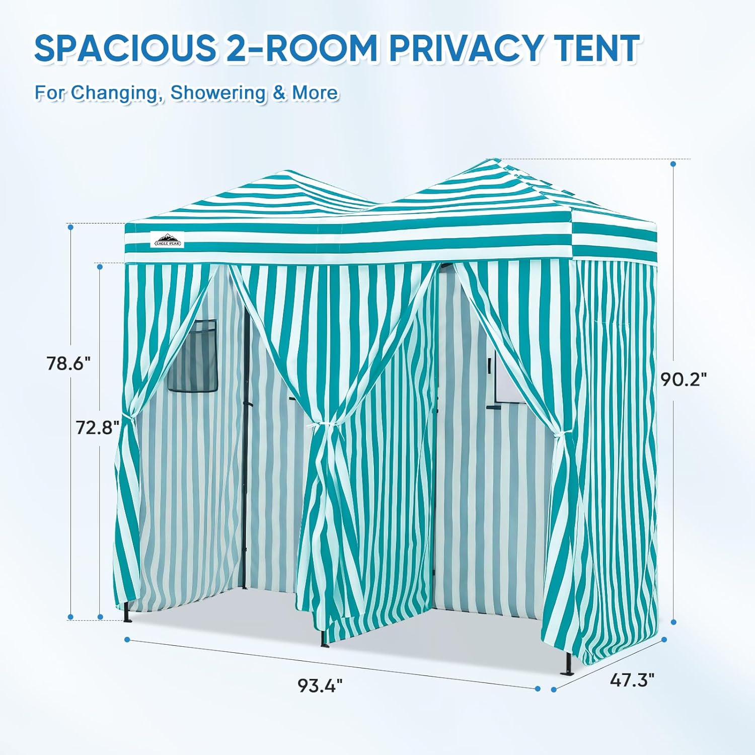 Outdoor Portable 2-Room Pop Ch - Camping Tent 评论和价格