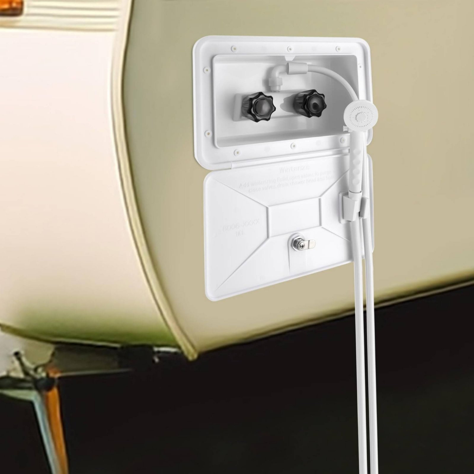 RV Exterior Shower Box Compact - Outdoor Camping Set 评论和价格