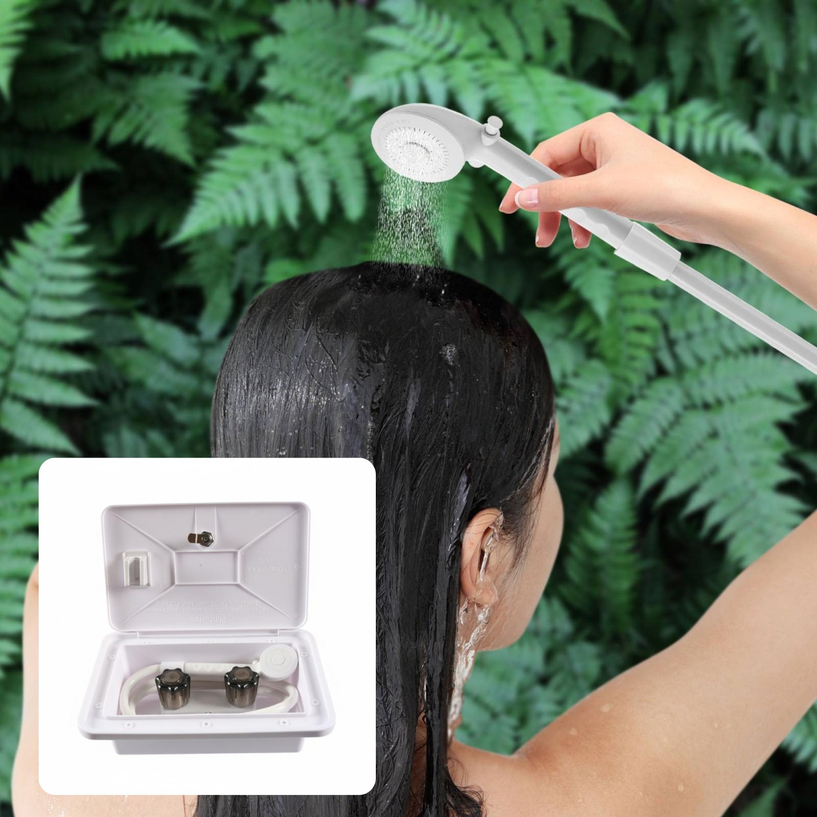 RV Exterior Shower Box Compact - Outdoor Camping Set 评论和价格
