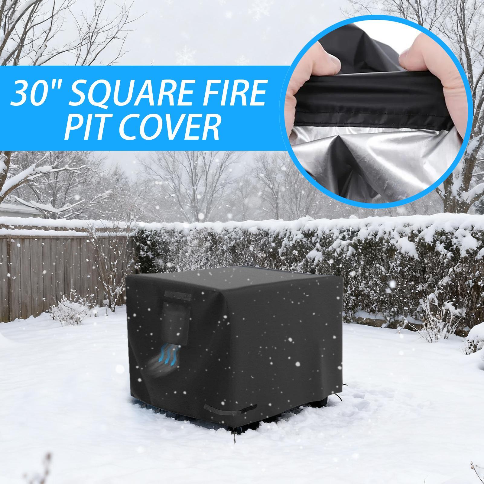 Fire Pit Cover Square 30 Inch  - Outdoor Indoor Camping 评论和价格