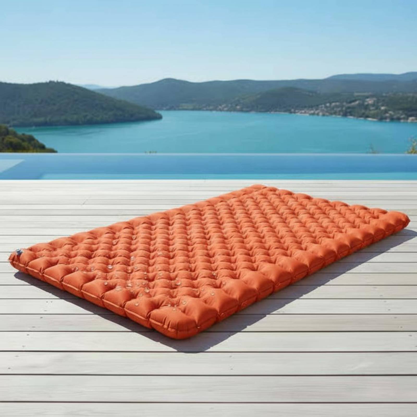 Inflatable Camping Mat Nylon T - Outdoor Camping Carpet 评论和价格