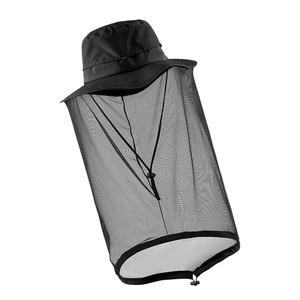 1Pcs -Mosquito Net Hat Black L - Outdoor Camping Mosquito Net 评论和价格