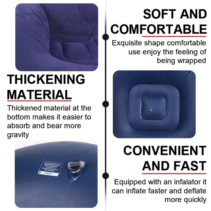 Large Inflatable Lazy Sofa PVC - Outdoor Camping Couch 评论和价格