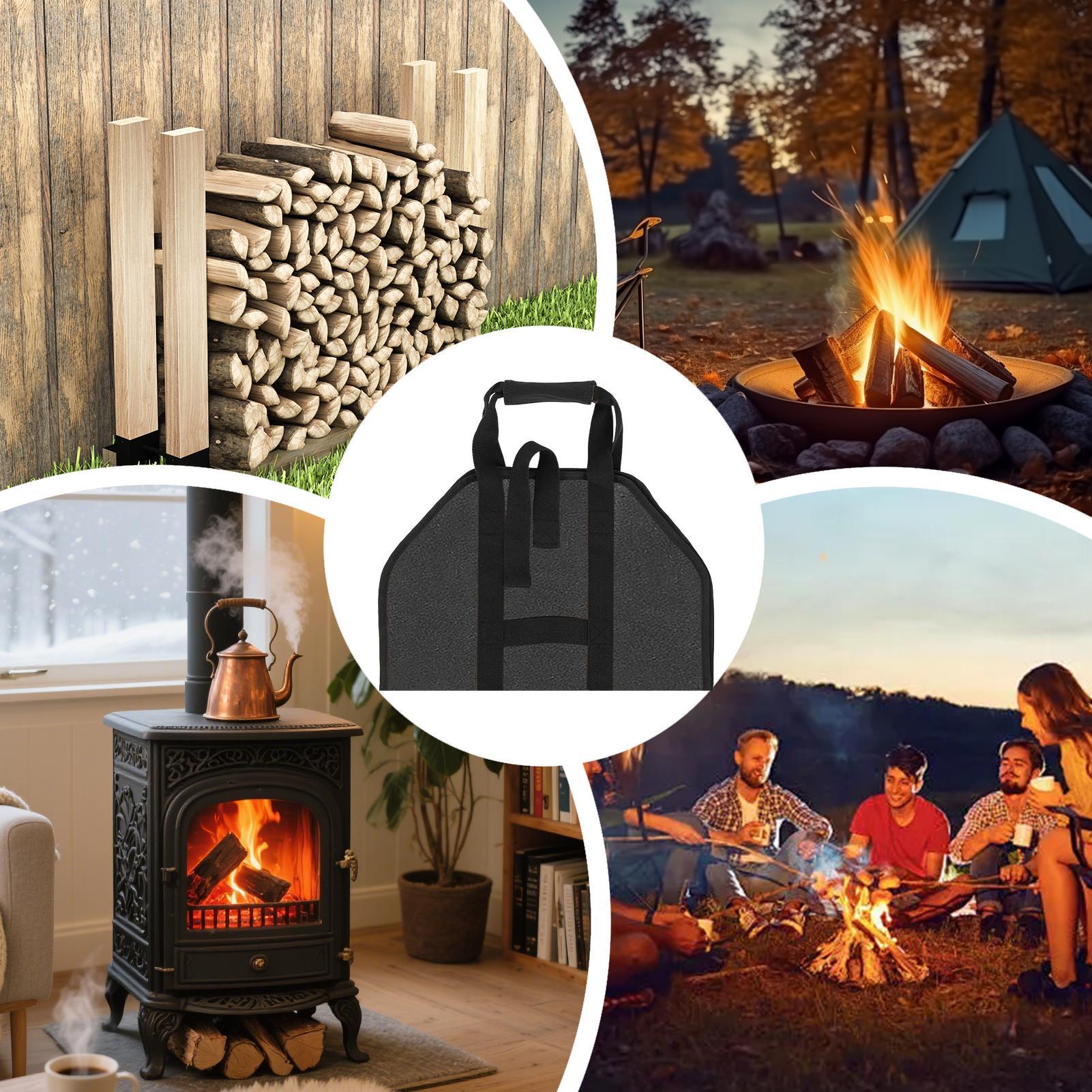 Firewood Carrier Large Portabl - Outdoor Indoor Camping 评论和价格