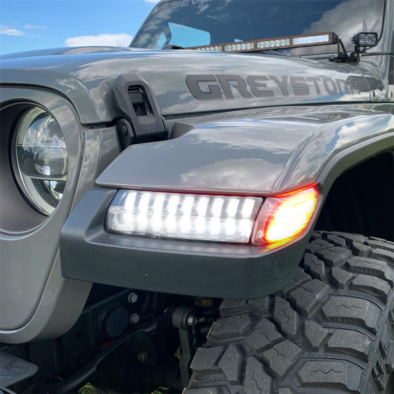 LED Turn Signal Lights DRL wit - Outdoor Camping Jeep 评论和价格