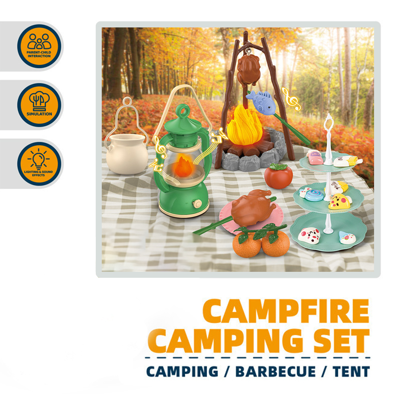 Kids Camping Set Campfire Pret - Outdoor Indoor Camping 评论和价格