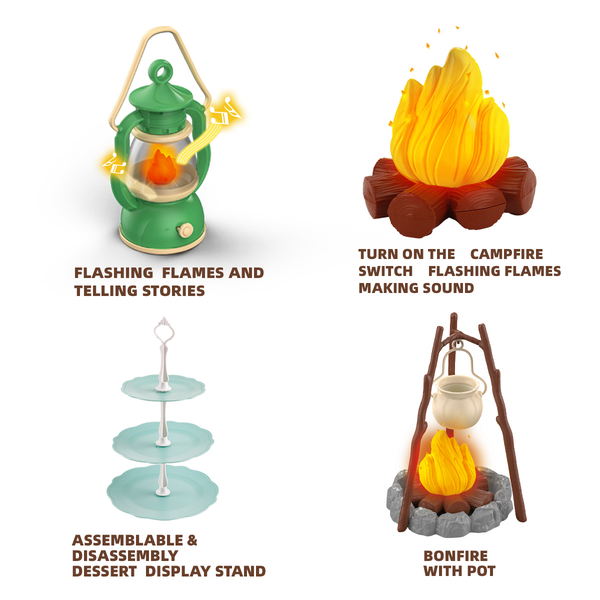 Kids Camping Set Campfire Pret - Outdoor Indoor Camping 评论和价格