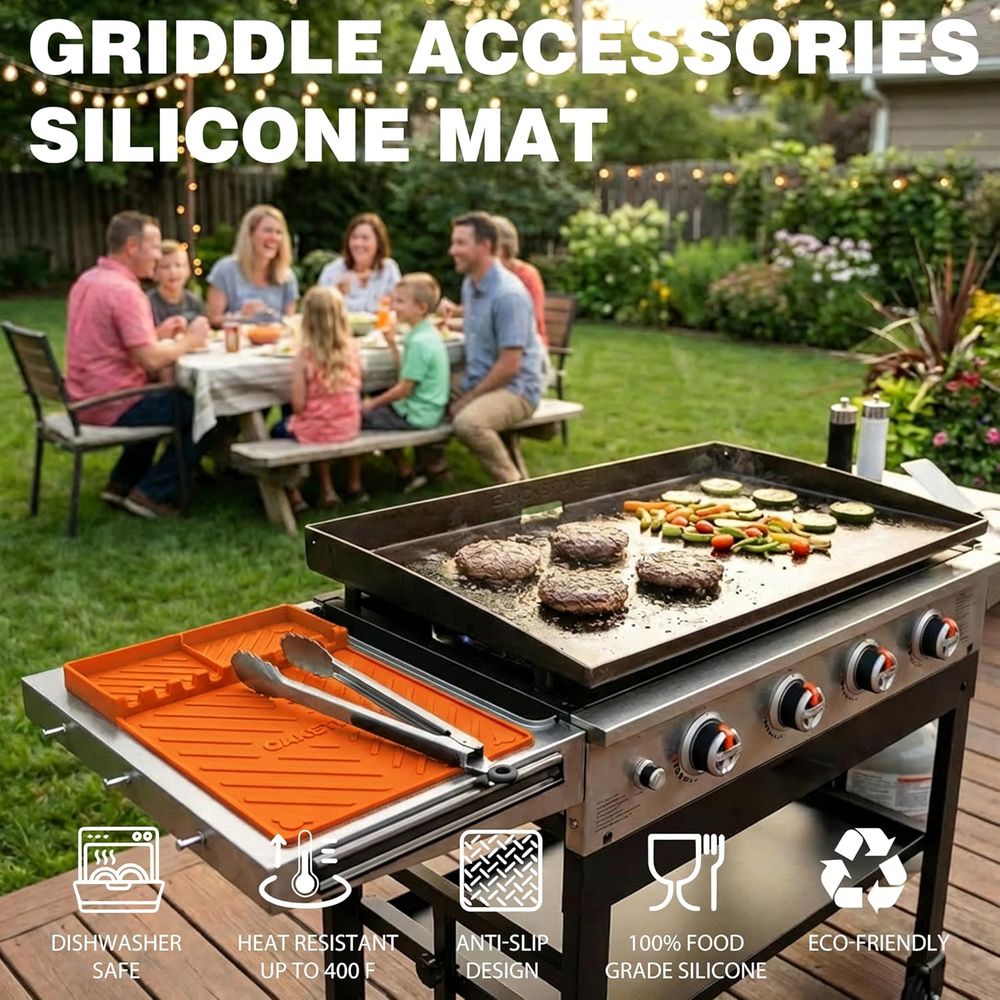 Silicone Grill Mats or Griddle - Outdoor Camping Mat 评论和价格
