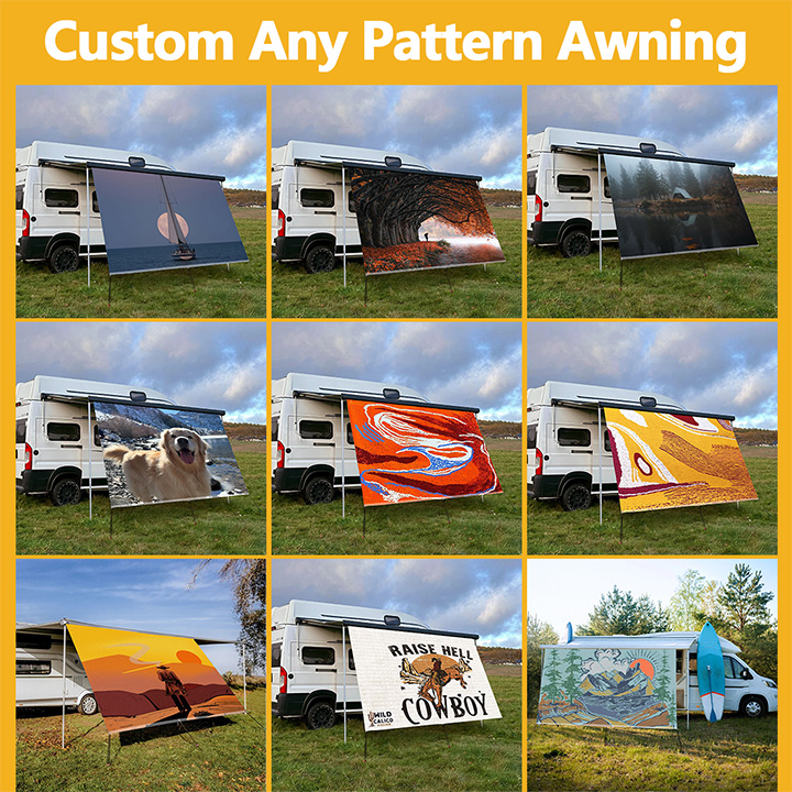 Custom Pattern UV Resistant Fo - Outdoor Camping Awning 评论和价格