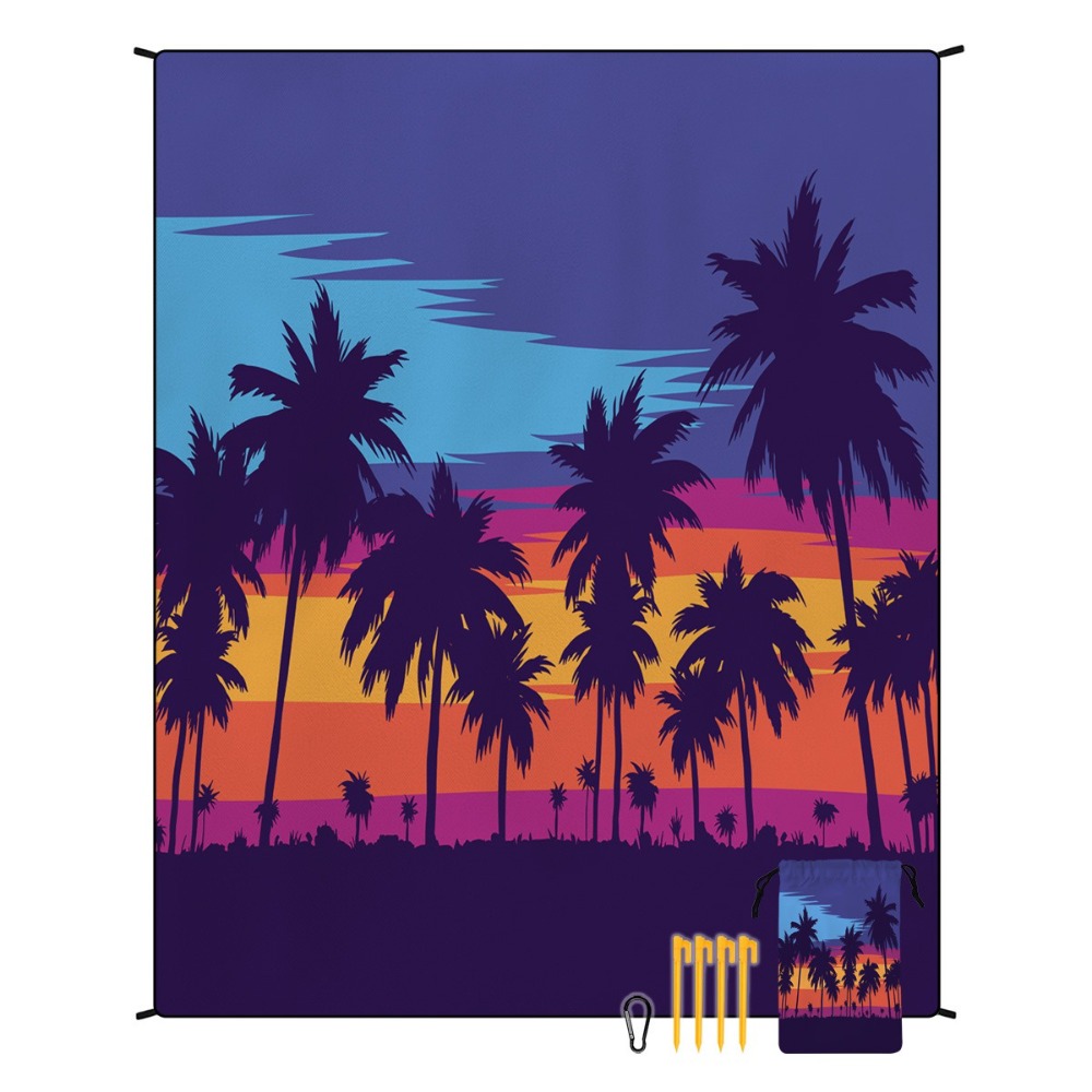 Palm Tree Beach Towel 71x86.6i - Camp Towel Microfiber 评论和价格