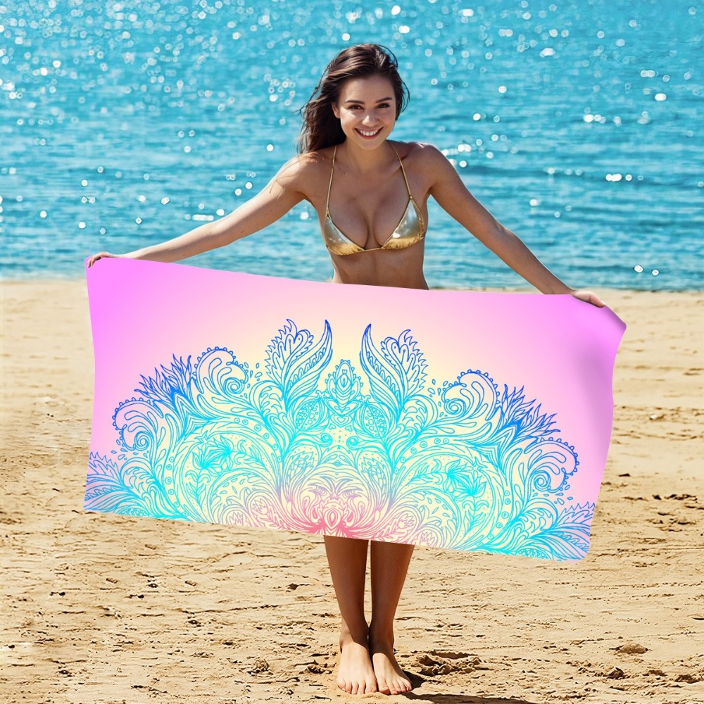 Mysterious Pattern Beach Towel - Camp Towel Microfiber 评论和价格