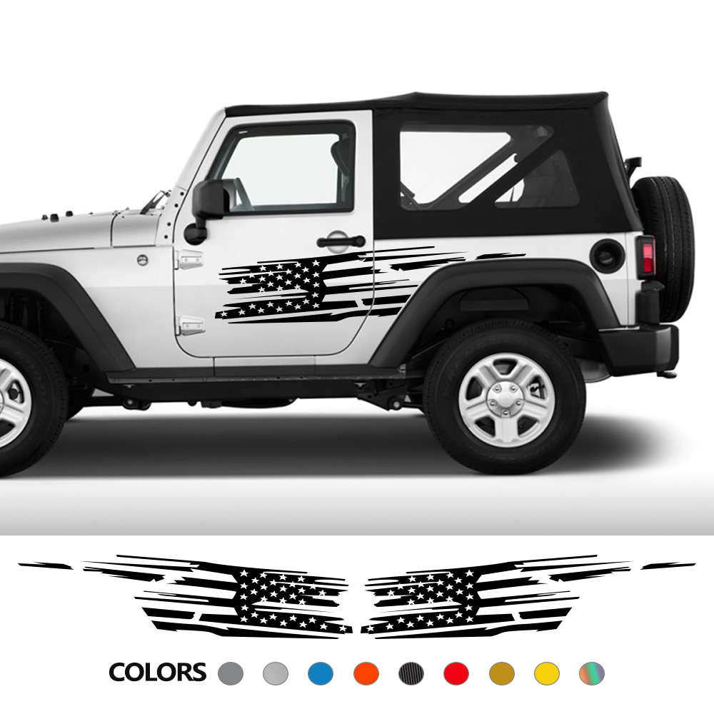 Car Door Side Stickers For Jee - Outdoor Camping Jeep 评论和价格