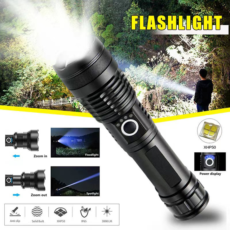 High Power XHP70 Led Flashligh - Outdoor Camping Glamping 评论和价格